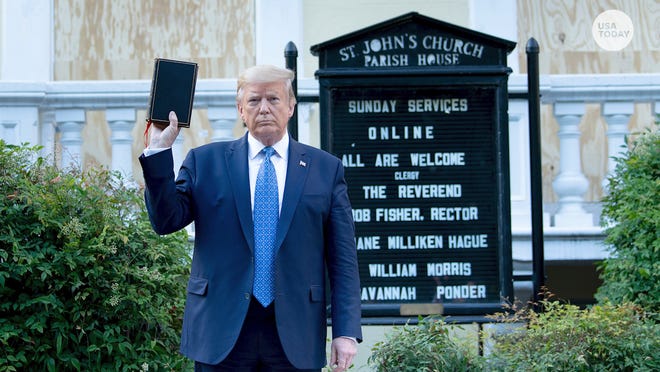 President Trump Holding a Bible