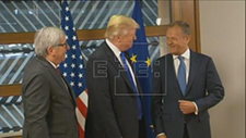 Trump with EU leaders