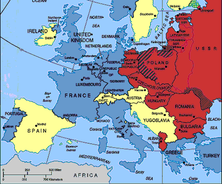Warsaw Pact Map